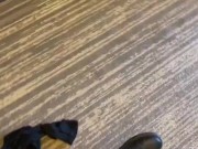 Slim Thick Ebony Gets Caught Sucking & Fucking BBC in Hallway  2/16