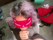 EGIRL SUCKS COCK AND SWALLOWS CUM 8/16