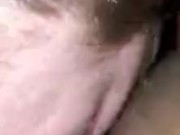 Sweet black pussy cums on white guys face 1/16