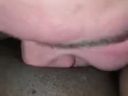 Sweet black pussy cums on white guys face 11/16