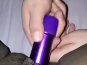 Sweet black pussy cums on white guys face 12/16