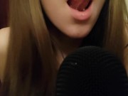 Long tongue mic licking ASMR Brain orgasm 6/16