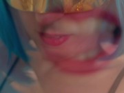 Amateur Housewife from Italy enjoys huge dildo! Closeup action! 1/16