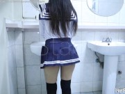Asian Schoolgirl Gets Fucked in Public Restroom by Stranger - Pinay Sex 1/16