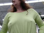 Shopping at Walmart without a bra and a flash 1/16