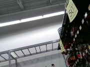 Shopping at Walmart without a bra and a flash 8/16