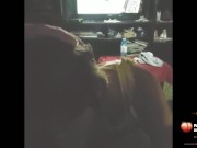 Me chupa la pija mientras miro UFC 9/16