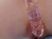 Cute teen's ASMR of a wet pussy and tight asshole  10/16