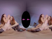 18VR New Years Eve Midnight Foursome With Three Stunning Babes 8/16