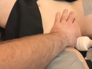 The girl was tied to a chair and brought to a squirt 10/16