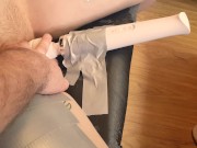 The girl was tied to a chair and brought to a squirt 4/16