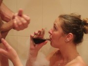 She Loves Pee In Her Mouth! - FaceFuck - Facial - Fingers My Ass Again 9/16