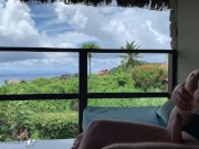 honeymoon wife is bouncing her cock at a public balcony paradise swaeting 4/16