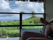 honeymoon wife is bouncing her cock at a public balcony paradise swaeting 5/16