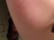 HOT CHEATING MILF SUCK OFF STRANGER THROUGH A GLORY HOLE. 11/16