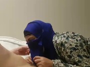 Hijab Milf mad I cum in her mouth  2/16