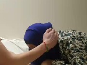 Hijab Milf mad I cum in her mouth  9/16