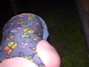 Nerdy White Slut Loves Sucking & Fucking Big Black Cock BBC Outside Hotel 6/16