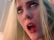 Fucked me so hard that I bit my lip and dropped the cam (facing the cam) 15/16