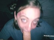 ORAL CREAMPIE Sexy blue eyes hot sloppy deepthroat ORAL CREAMPIE 1/16