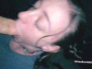 ORAL CREAMPIE Sexy blue eyes hot sloppy deepthroat ORAL CREAMPIE 4/16