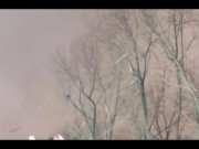 Nude Hanna Orio is having fun in the snow outdoor - 4K 11/16