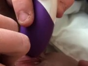 Boyfriend Edges My Clit With Toy And His Tongue 13/16