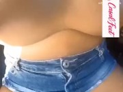 Sra. Feet se exibindo para o motorista do uber e recebendo dedada 10/16