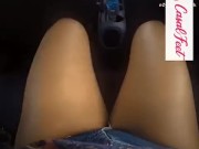 Sra. Feet se exibindo para o motorista do uber e recebendo dedada 3/16