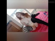 Redhead goth anal play roommate watches from outside - TheGoddessOfLust 11/16