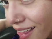 Blowing Fat Clouds and Fat Cock... In the Car!