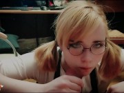 Миленькая Отличница Старательно Сосет Хуй 16/16