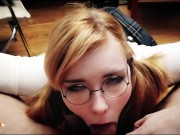 Миленькая Отличница Старательно Сосет Хуй 6/16