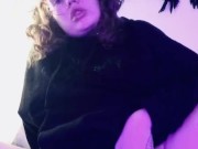 Cute Goth Girl Squirts and Fucks Inked Pussy 6/16