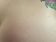 Fuckin my wife hard from the back while she sucks on our gf wet pussy 5/16