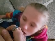 Step Sisters Assistance- Cumming In Her Mouth Before Work CUMSHOT FACIAL 12/16