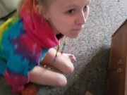 Step Sisters Assistance- Cumming In Her Mouth Before Work CUMSHOT FACIAL 3/16