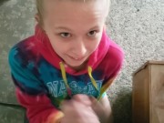 Step Sisters Assistance- Cumming In Her Mouth Before Work CUMSHOT FACIAL 5/16