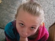 Step Sisters Assistance- Cumming In Her Mouth Before Work CUMSHOT FACIAL 7/16