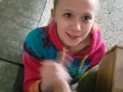 Step Sisters Assistance- Cumming In Her Mouth Before Work CUMSHOT FACIAL 8/16