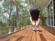 SecretCrush4k - Fit Amateur Teen In Yoga Pants Working Out Big Sweaty Ass 2/16