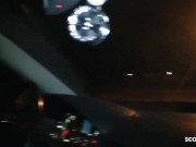 Real Tinder Date give Blowjob and Swallow in Car German Teen 16/16