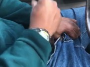 Ebony Mistress Humiliates Black Dick With SPH During Car Handjob