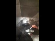 Desperate pee in white Jeans and rubbing my wet clit Full video on ModelHub 14/16