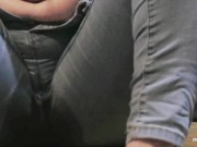 Gamer girl desperate to pee in jeans! 14/16