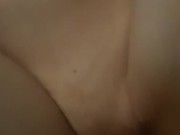 Amateur creampie with tiny red head 12/16