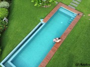 ALMOST got caught PUBLIC fucking at the pool Andy Savage & SukiSukiGirl 7/16