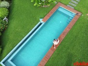 ALMOST got caught PUBLIC fucking at the pool Andy Savage & SukiSukiGirl 8/16