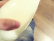 The neighbor on the landing really wanted his milk 1/16