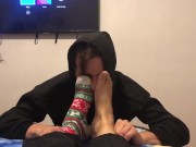 Can I massage your beautiful feet -foot fetish -sock fetish femdom 12/16